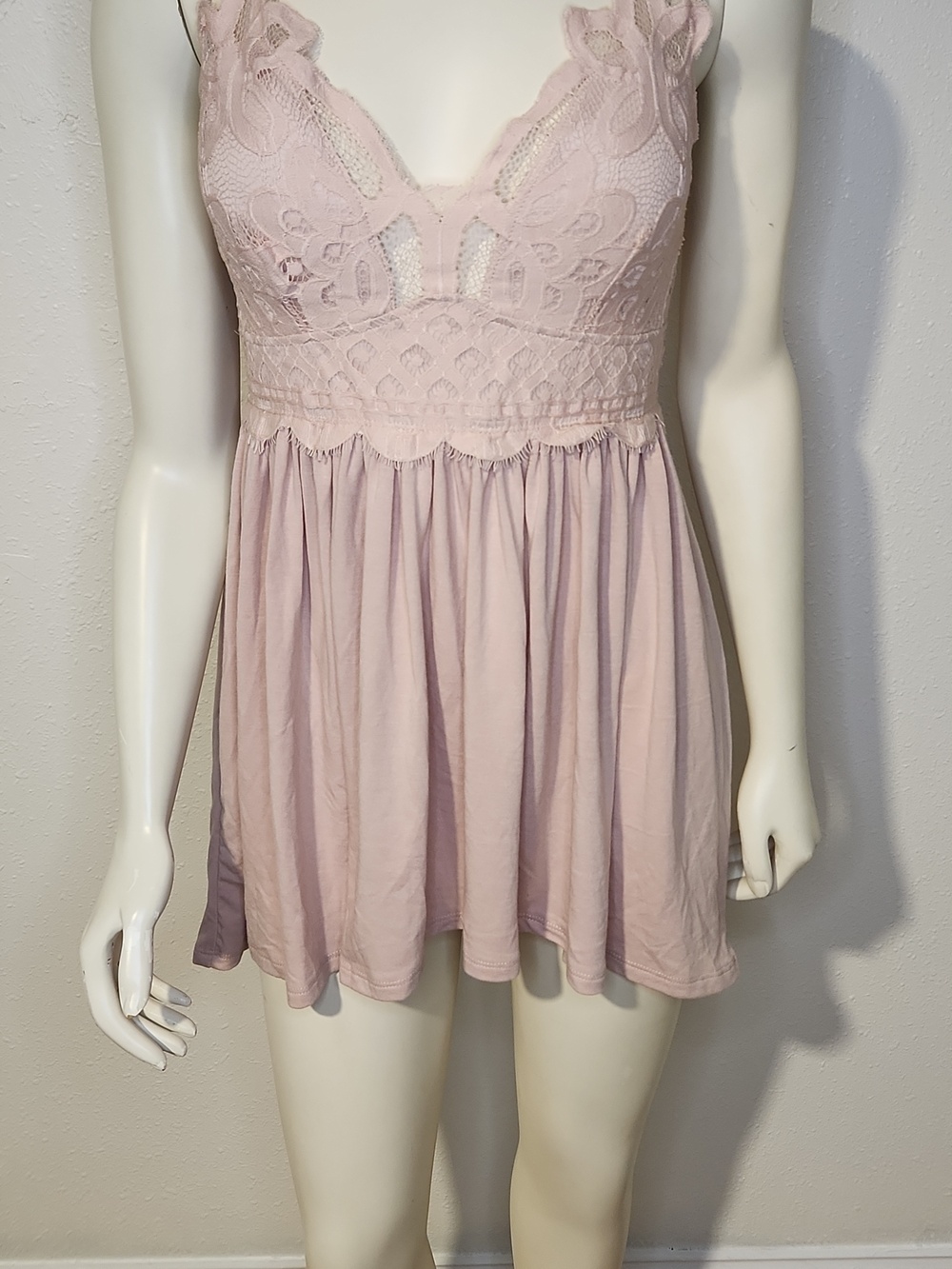 Zenana Outfitters Blush Baby Doll Top